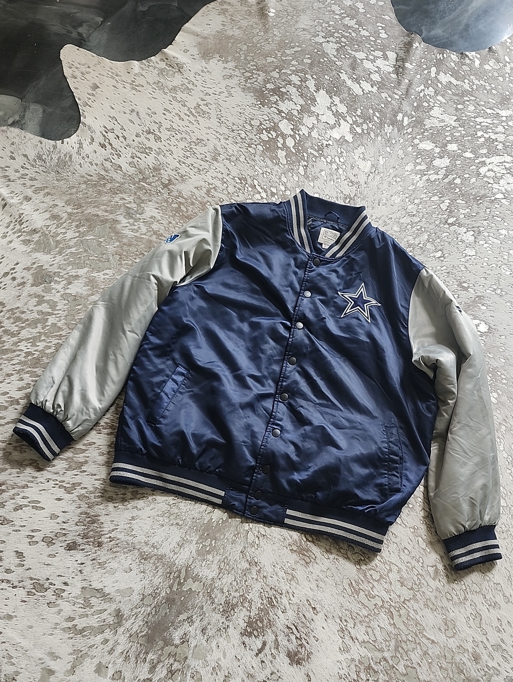 Vintage 90s ProLine Dallas Cowboys Satin Snap-Up Starter Jacket Sz2XL
